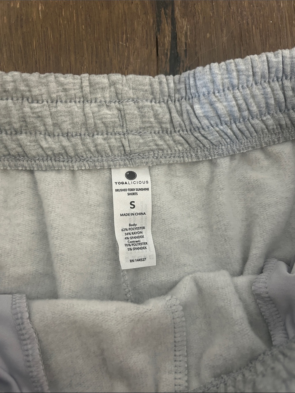 Yogalicious Women's Athletic Shorts — Gray & Black - Picture 6 of 11